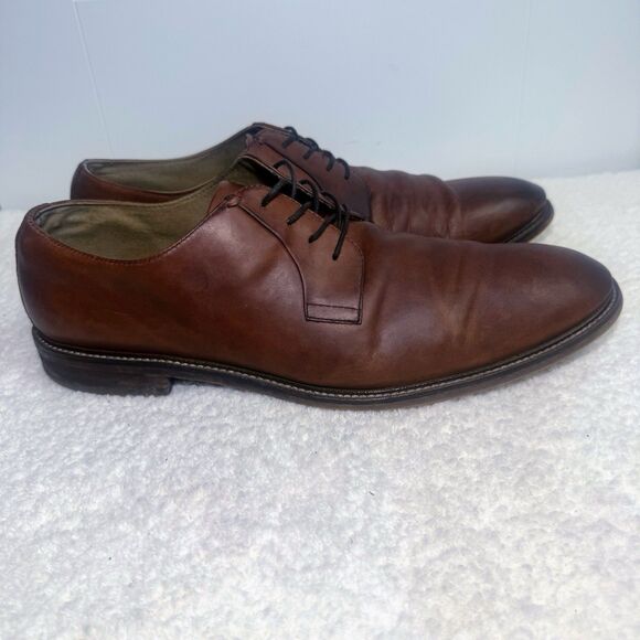 Aston Grey Other - Aston Grey Shoes Mens 13 Grenasien Dress Plain Toe Oxford Brown Leather Lace Up